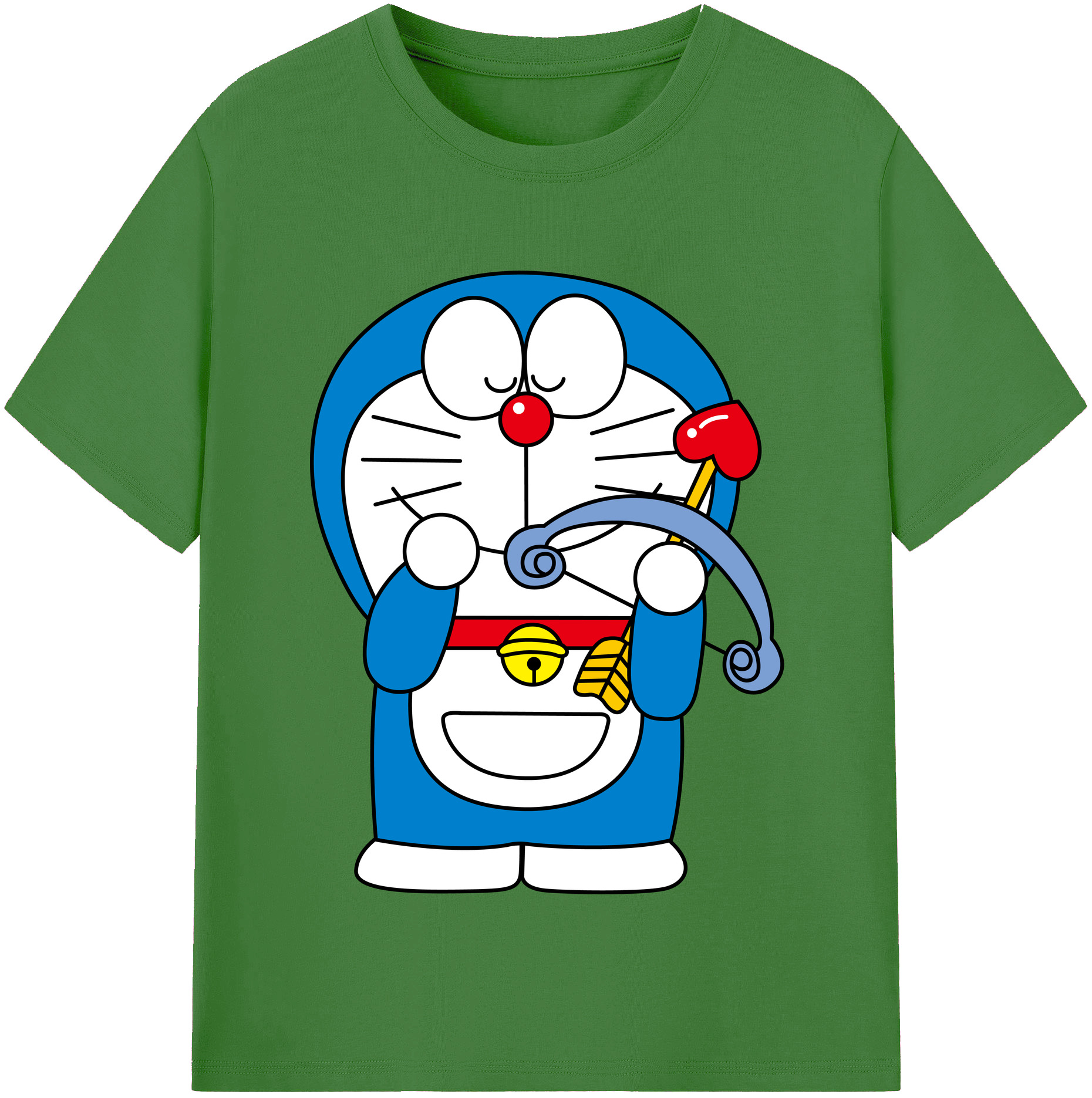 （画像用） ドラえもん Doraemon レディースカジュアルプリントTシャツ（綿100％）